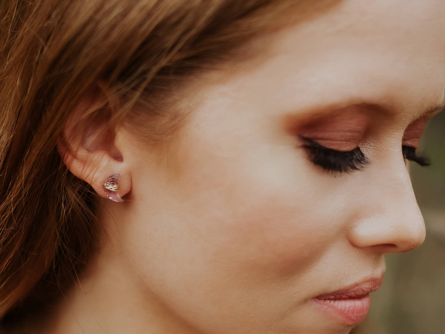 Moonbeam + Stardust Studs - Amethyst