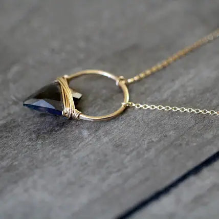 Albatross Necklace - Smoky Quartz