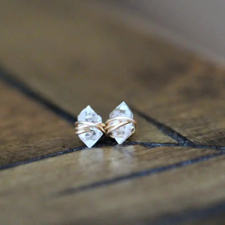 Herkimer Diamond Studs