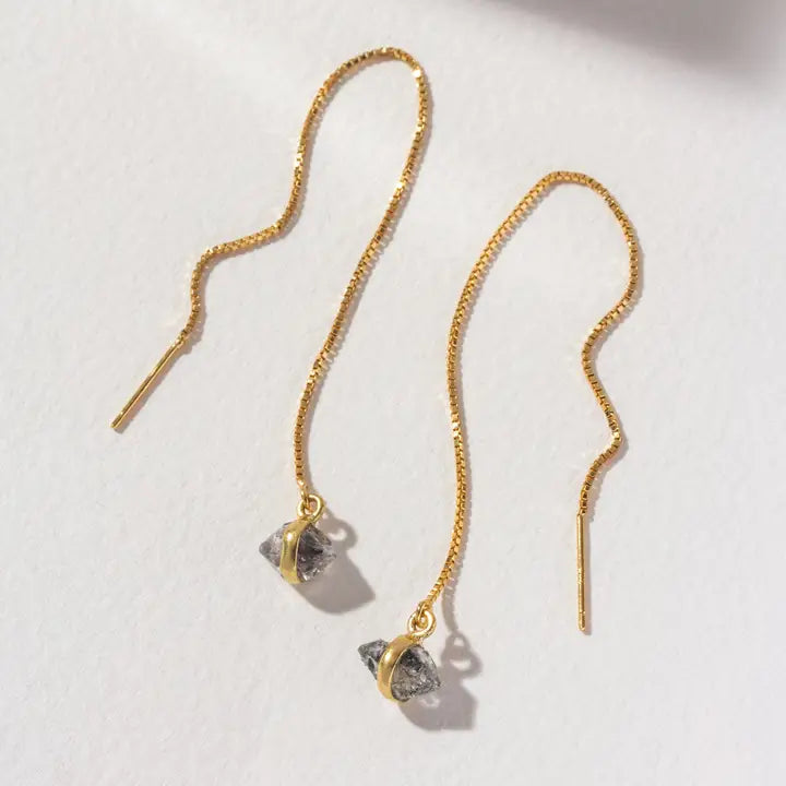Rock Haven Threader Earring - Gold Plated Sterling Silver