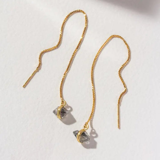 Rock Haven Threader Earring - Gold Plated Sterling Silver